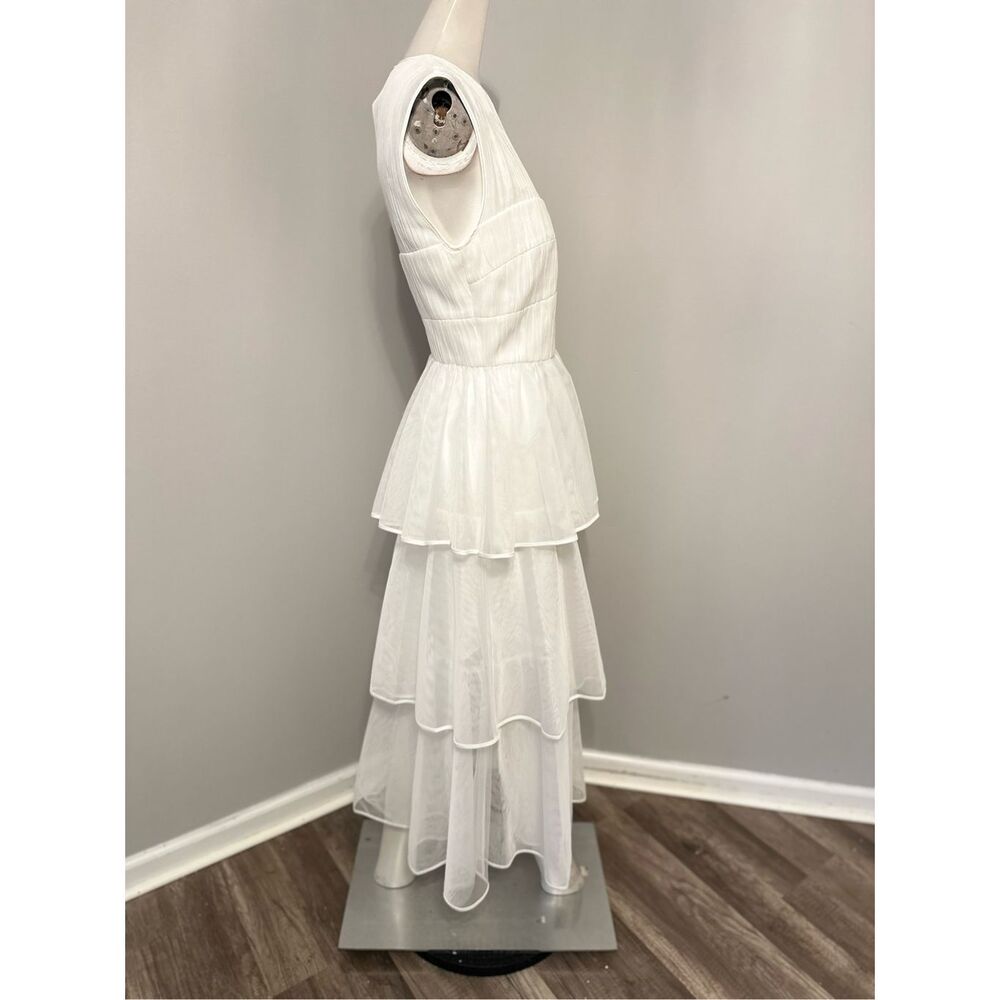 NWT SIMKHAI BENTON TULLE PLISSE MIDI DRESS $795 - Picture 11 of 13